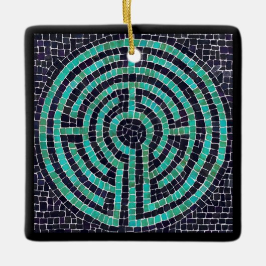 LABYRINTH III Keramik Keramikornament (Vorderseite)