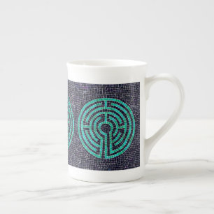 LABYRINTH III Knochen-China-Tasse Porzellantasse