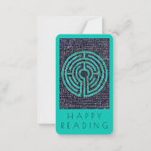LABYRINTH III Lesezeichen 3.5x2 Karte + Text Türki (Rückseite)