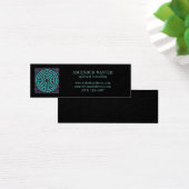 LABYRINTH III Mini-Visitenkarte - Schwarz (Schreibtisch)