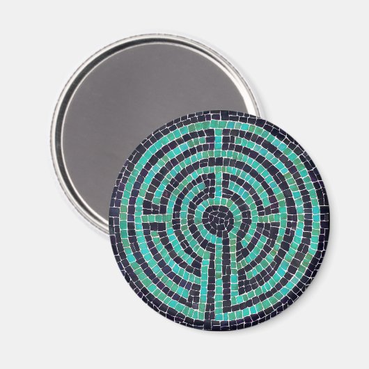 LABYRINTH III Round Magnet (Vorderseite/Rückseite)