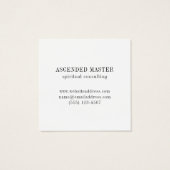 LABYRINTH III Square Business Card (Rückseite)