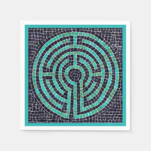 LABYRINTH III Standard Cocktail Paper Napkin - Tur Serviette (Vorderseite)