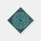 LABYRINTH III Standard Cocktail Paper Napkin - Tur Serviette (Ecke)