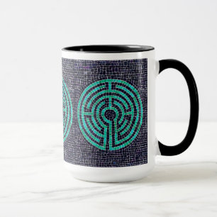LABYRINTH III Tall Black Combo Tasse