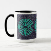 LABYRINTH III Tall Black Combo Tasse (Links)