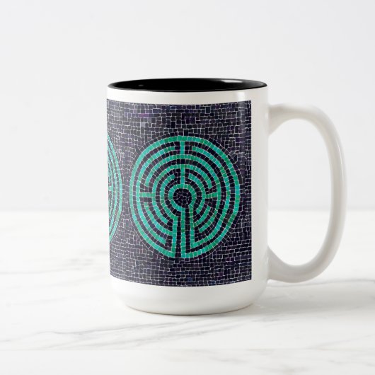 LABYRINTH III Tall Black Two-Tone-Tasse Zweifarbige Tasse (Rechts)