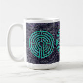 LABYRINTH III Tall White Tasse (Links)