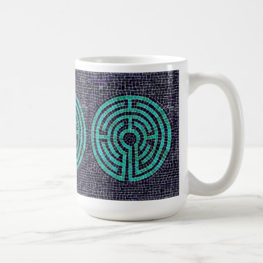 LABYRINTH III Tall White Tasse (Rechts)