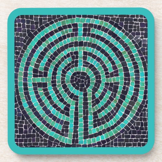 LABYRINTH III Untersetzer aus Hartkunststoff - Tür (Vorderseite)