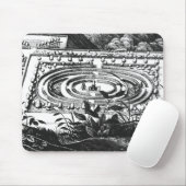 Labyrinth in Heidelberg, Hortus Palatinus (engravi Mousepad (Mit Mouse)