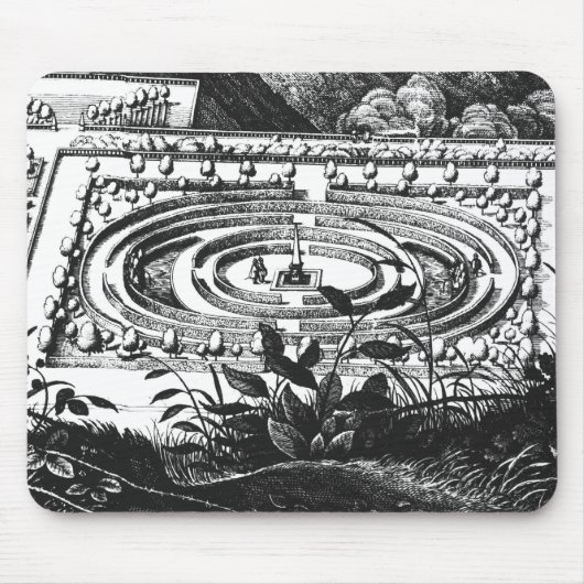 Labyrinth in Heidelberg, Hortus Palatinus (engravi Mousepad (Vorne)