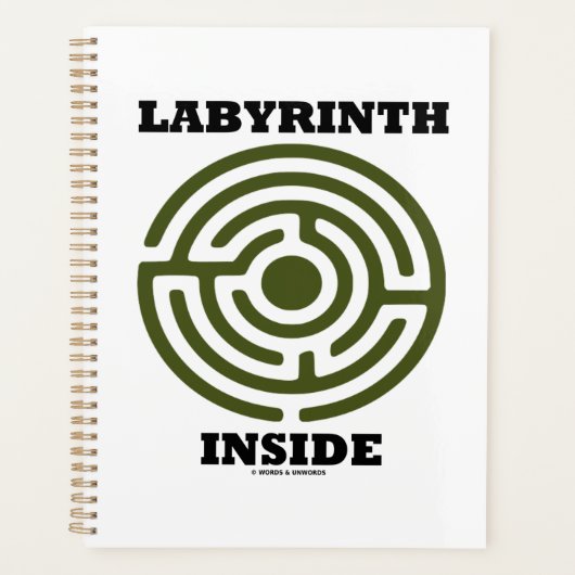 Labyrinth Inside Psyche Psychologischer Spaß Planer (Vorderseite)