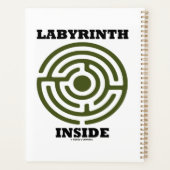 Labyrinth Inside Psyche Psychologischer Spaß Planer (Rückseite)