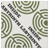 Labyrinth Inside Psyche Psychologischer Spaß Stoff (Nahaufnahme)