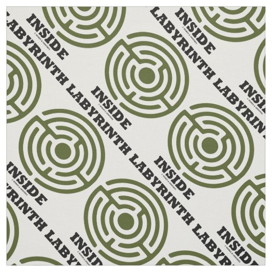 Labyrinth Inside Psyche Psychologischer Spaß Stoff (Muster)