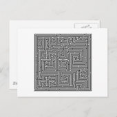 Labyrinth Irgarten Labyrinth Postkarte (Vorne/Hinten)