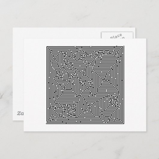 Labyrinth Irgarten Labyrinth Postkarte (Vorne/Hinten)