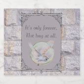 Labyrinth ist nur für immer eine Hochzeitskugel Schaumweinetikett (Einzelnes Label)