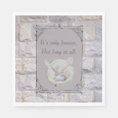 Labyrinth ist nur für immer eine Hochzeitskugel Serviette (Vorderseite)