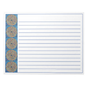 LABYRINTH IV 11"x8.5" Notepad + Linien Notizblock