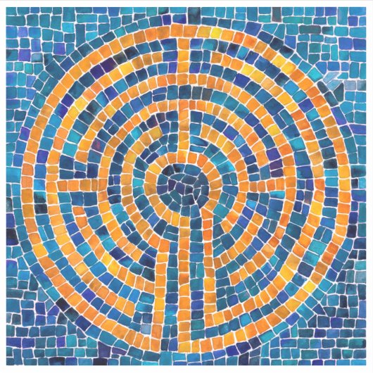 LABYRINTH IV 3x3 Vinyl Sticker (Vorderseite)