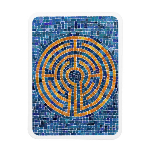 LABYRINTH IV 3x4 Flexible Magnet - Weiß (Vertikal)