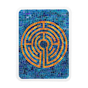 LABYRINTH IV 3x4 Flexibler Magnet - Weiß