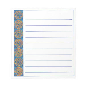 LABYRINTH IV 5.5"x6" Notepad + Linien Notizblock