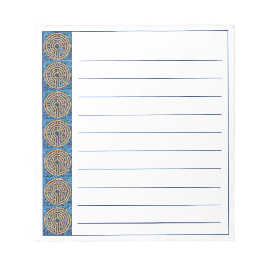 LABYRINTH IV 5.5"x6" Notepad + Linien Notizblock (Vorderseite)