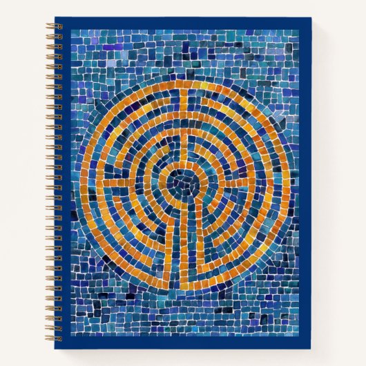 LABYRINTH IV 8.5x11 Spiral-Notebook Notizblock (Vorderseite)