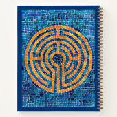 LABYRINTH IV 8.5x11 Spiral-Notebook Notizblock (Rückseite)