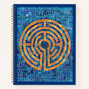 LABYRINTH IV 8,5x11 Spiralblock Notizblock