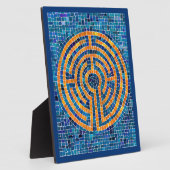 LABYRINTH IV 8x10 Plaque mit Easel - Blau Fotoplatte (Seite)