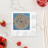 LABYRINTH IV Cocktail Paper Napkin - Weiß Serviette (Beispiel)