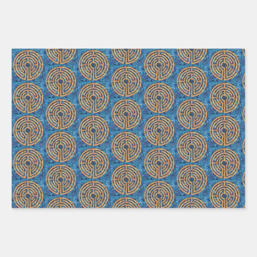 LABYRINTH IV Flachpapier Geschenkpapier Set (Vorderseite)