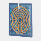 LABYRINTH IV Glasplatz Ornament Aus Glas (Vorderseite links)