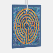 LABYRINTH IV Glasplatz Ornament Aus Glas (Vorderseite Rechts)