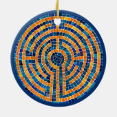 LABYRINTH IV Keramik Circle Ornament (Hinten)
