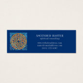 LABYRINTH IV Mini Business Card - Blue (Vorderseite)