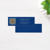 LABYRINTH IV Mini Business Card - Blue (Schreibtisch)