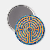 LABYRINTH IV Round Magnet (Vorderseite/Rückseite)