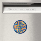 LABYRINTH IV Rundmagnet - Blau Magnet (In Situ (Geschirrspüler))