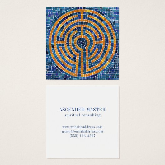 LABYRINTH IV Square Business Card (Vorne & Hinten)