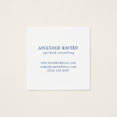 LABYRINTH IV Square Business Card (Rückseite)