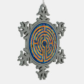 LABYRINTH IV Zinnsnowflake Ornament (Links)