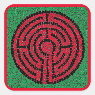 LABYRINTH IX Aufkleber auf dem großen Platz