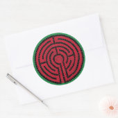LABYRINTH IX Große Rundkleber Runder Aufkleber (Umschlag)