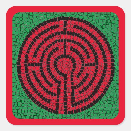 LABYRINTH IX Kleine Aufkleber (Vorderseite)