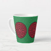 LABYRINTH IX Latte Tasse (Linke Ecke)